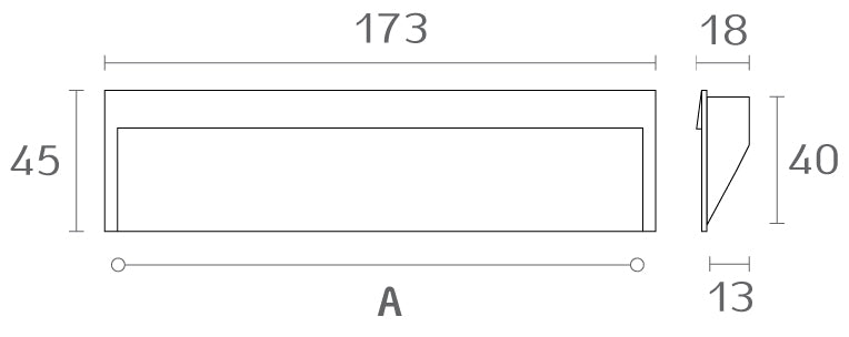 WAVE ידית שקועה 160 ממ ניקל מוברש