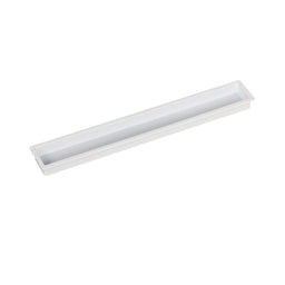 CUBIC ידית שקועה מלבנית 160 ממ לבן מט