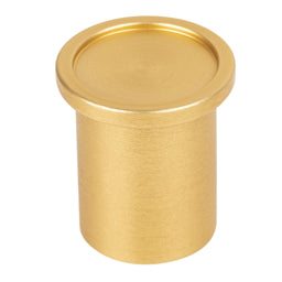 ROUND כפתור גלילי קוטר 25 ממ פליז כהה