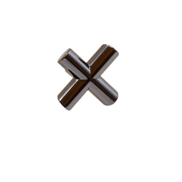 EQUIS ידית כפתור איקס 40X40 ממ שחור מבריק