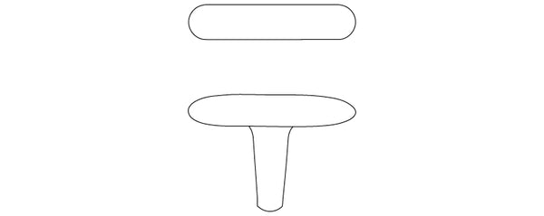 CAPSULE ידית T שחור מט