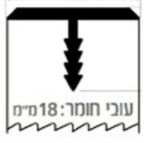 פרופיל קנט 0 - 3מ' אלומיניום טבעי