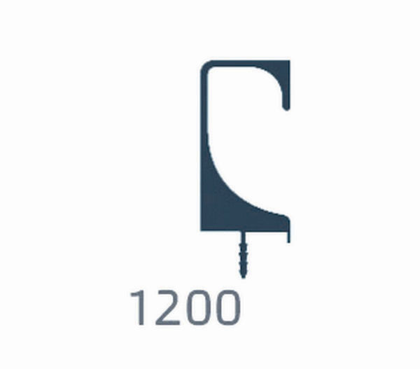 פרו' ידית 1200 3מ' אלומ' טבעי לדלת עץ(6046/507)