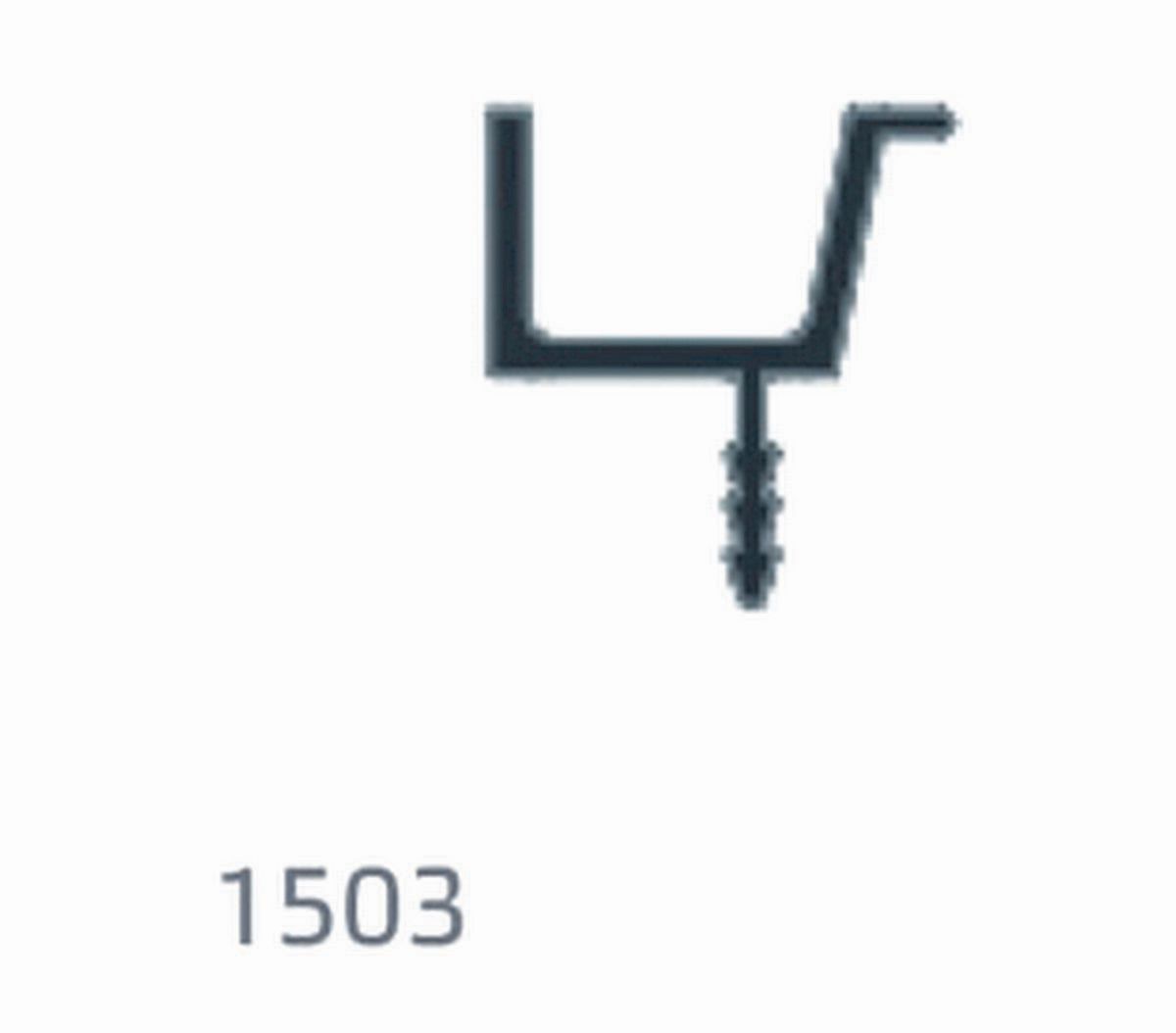 פרו' ידית 1503 3מ' אלומ' טבעי לדלת עץ