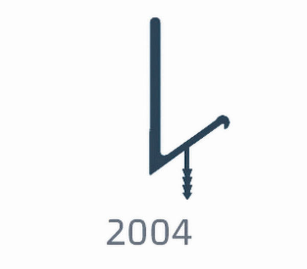 פרו' ידית 2004 3מ' אלומ' טבעי לדלת עץ