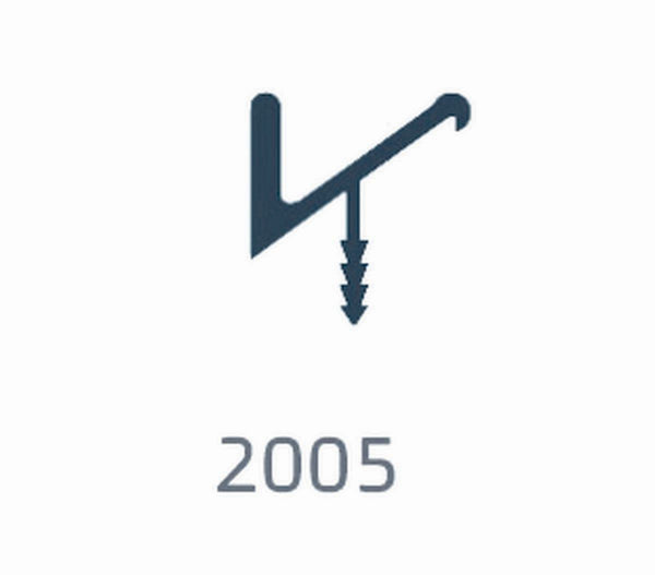 פרו' ידית 2005 3מ' אלומ' טבעי לדלת עץ
