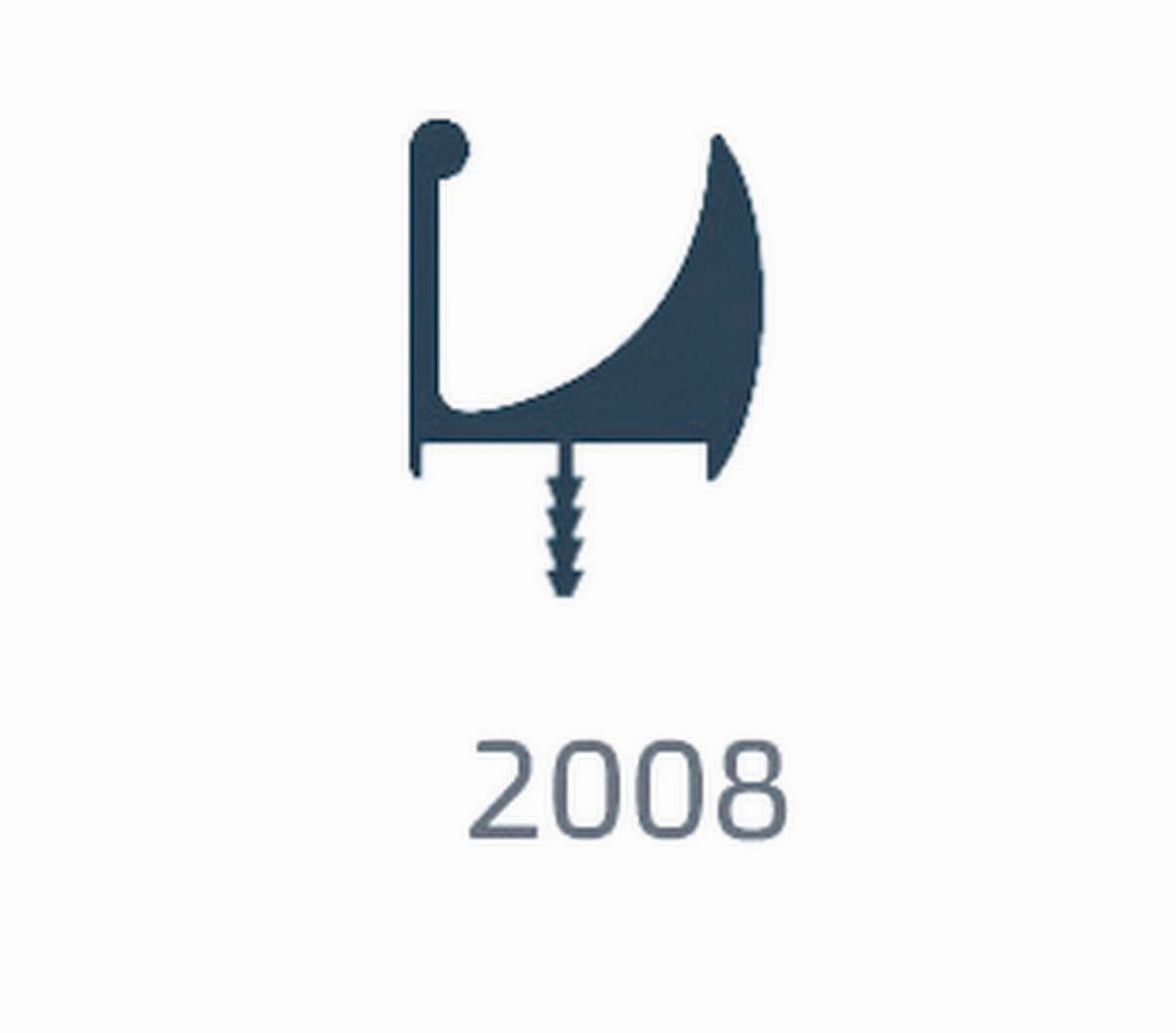 פרו' ידית 2008 3מ' אלומ' טבעי לדלת עץ