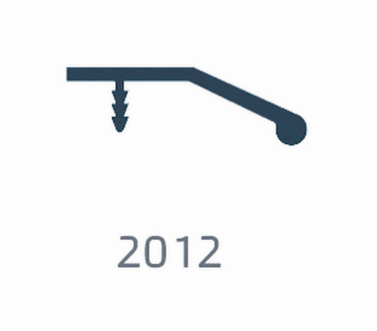 פרו' ידית 2012 3 מ' אלומיניום טבעי לדלת עץ