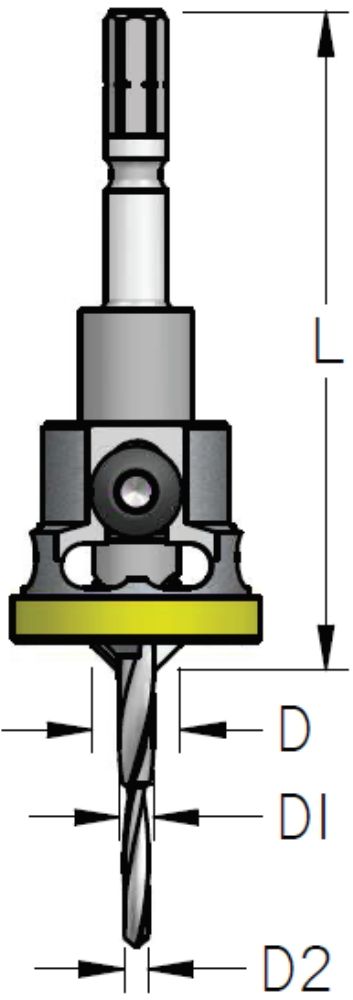 שקען FESTOOL מקדח מדורג + סטופר