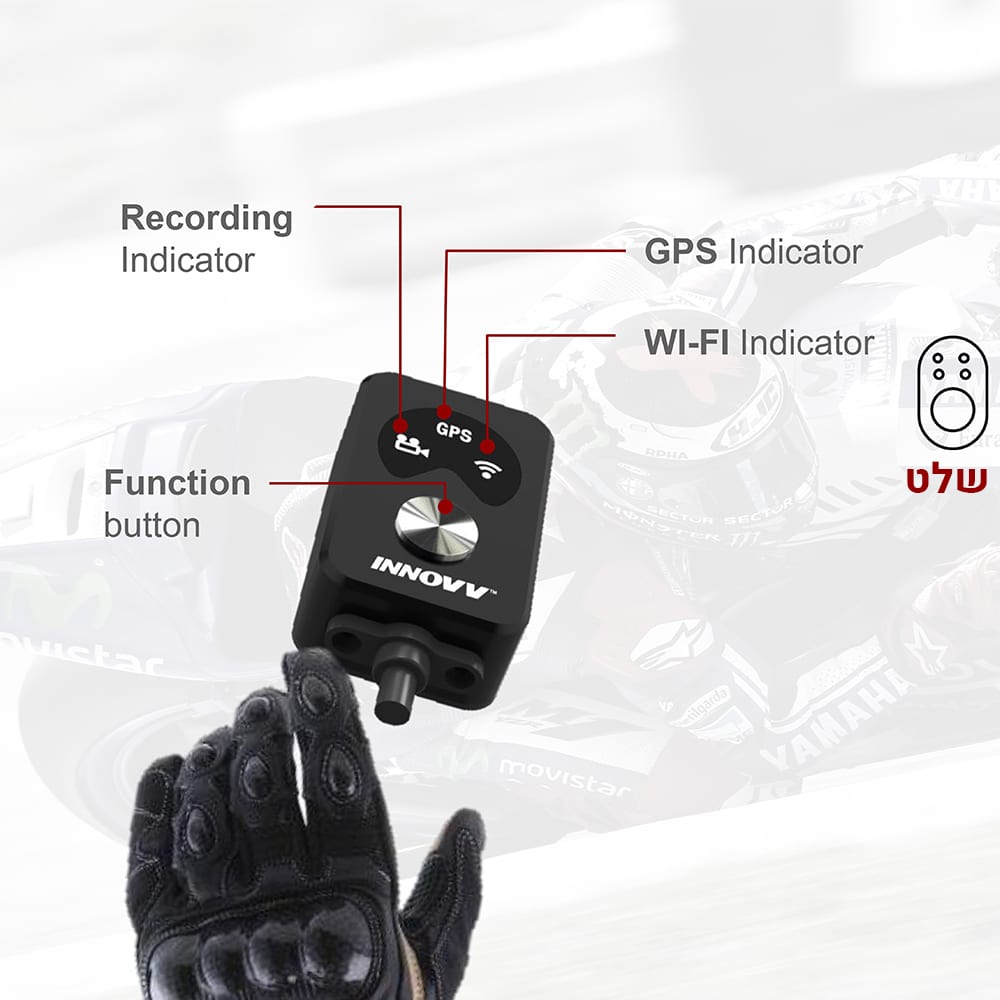 מצלמה דרך כפולה לאופנועים ולרכבי שטח