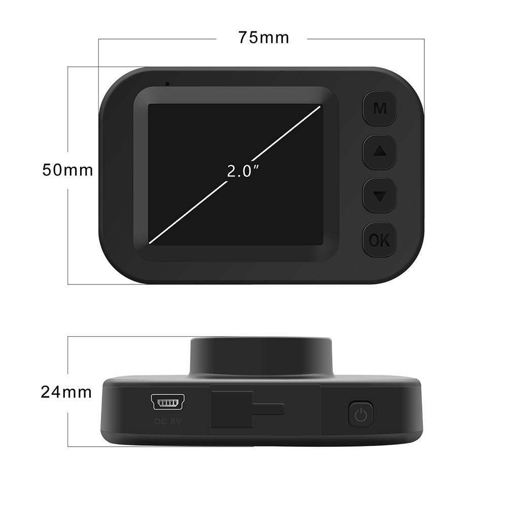 מצלמת DVR לרכב - 5MP (כולל כרטיס זיכרון)