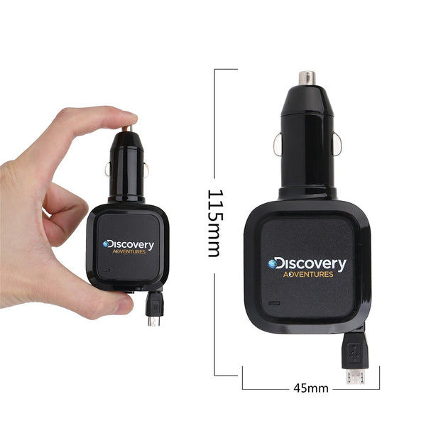 מטען רכב Retractable Micro USB 4.2A