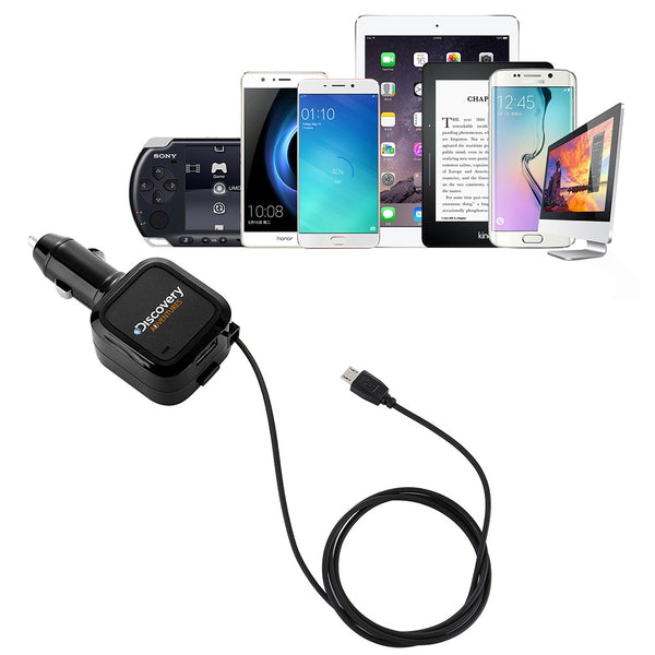 מטען רכב Retractable Micro USB 4.2A