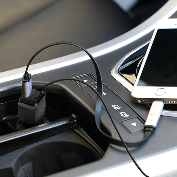 מטען רכב Retractable Micro USB 4.2A