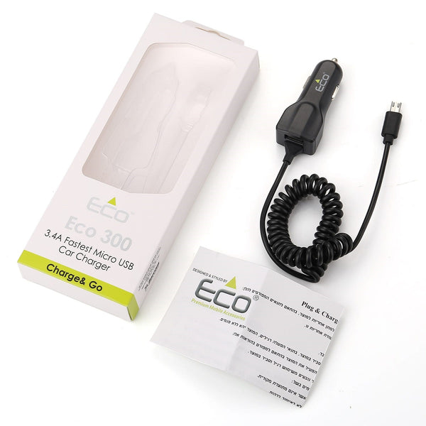 מטען רכב לטלפונים חכמים Micro USB