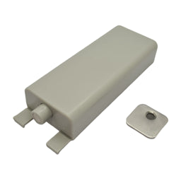 E-TOUCH לחץ-פתח חשמלי מגנטי מתכוונן, נגדית בהברגה והדבקה אפור