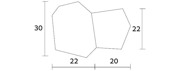 FLEX CNC לוח גמיש 1200X2700 מ"מ, עובי 2 מ"מ, דגם ריאד F1107