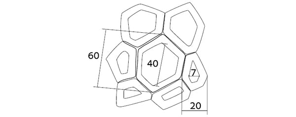 FLEX CNC לוח גמיש 1200X2700 מ"מ, עובי 2 מ"מ, דגם סאלאר F407