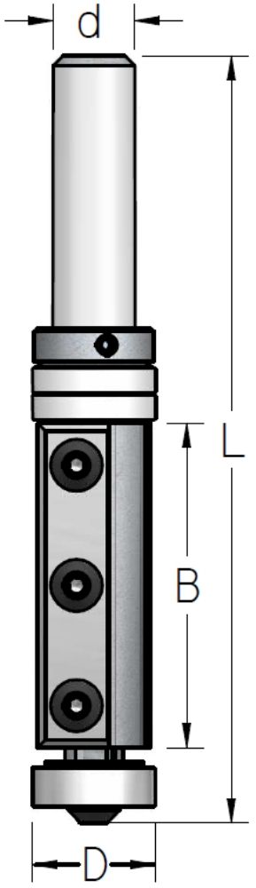 כרסום ישר סכינים מתחלפות+ BB אחורה וקדימה