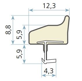 גומי אטימה ספוגי אמצע SCHLEGEL 3110