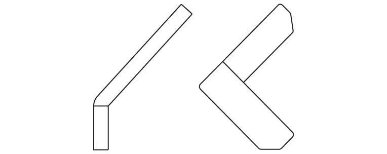 CORNER וו תליה זוויתי 101X87X67 ממ אפור/