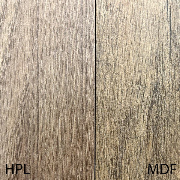 לוח פורמייקה HPL מט עובי 0.9 ממ 2440X1220 ממ תואם אלון מעושן מבוקע DS