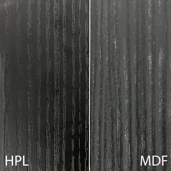 לוח פורמייקה HPL מט עובי 0.9 ממ 2440X1220 ממ תואם אלון שחור משוחזר