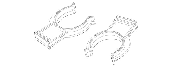 JUMBO LEG תפס לפנל סוקל PVC עבור רגלית מטבח מתכווננת שחור