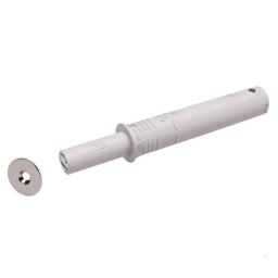 פתח-פתח מתכוונן מגנטי KPUSH (נגדית בהברגה) לדלת קלפה עם בוכנה באורך 20 ממ אפור