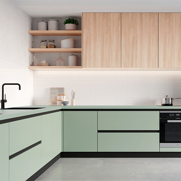 לוח UNICOLOR MDF עובי 18 ממ 1240X2750 ממ ירוק ערפילי מט C716