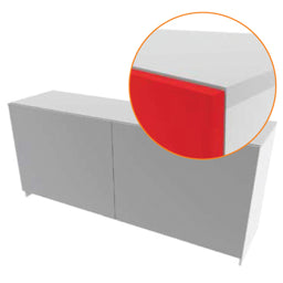 מנגנון SLIDER SMALL דגם 5 עם בולם ל 2 דלתות ארונות ריצפתיים עד גובה 1200 ממ עד 15 קג ברוחב 2600 ממ