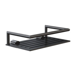 NOVA2 מדף למקלחת 200X48X120 ממ שחור מוברש