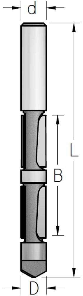 לפי שבלונה, 4 להבים , D12.7