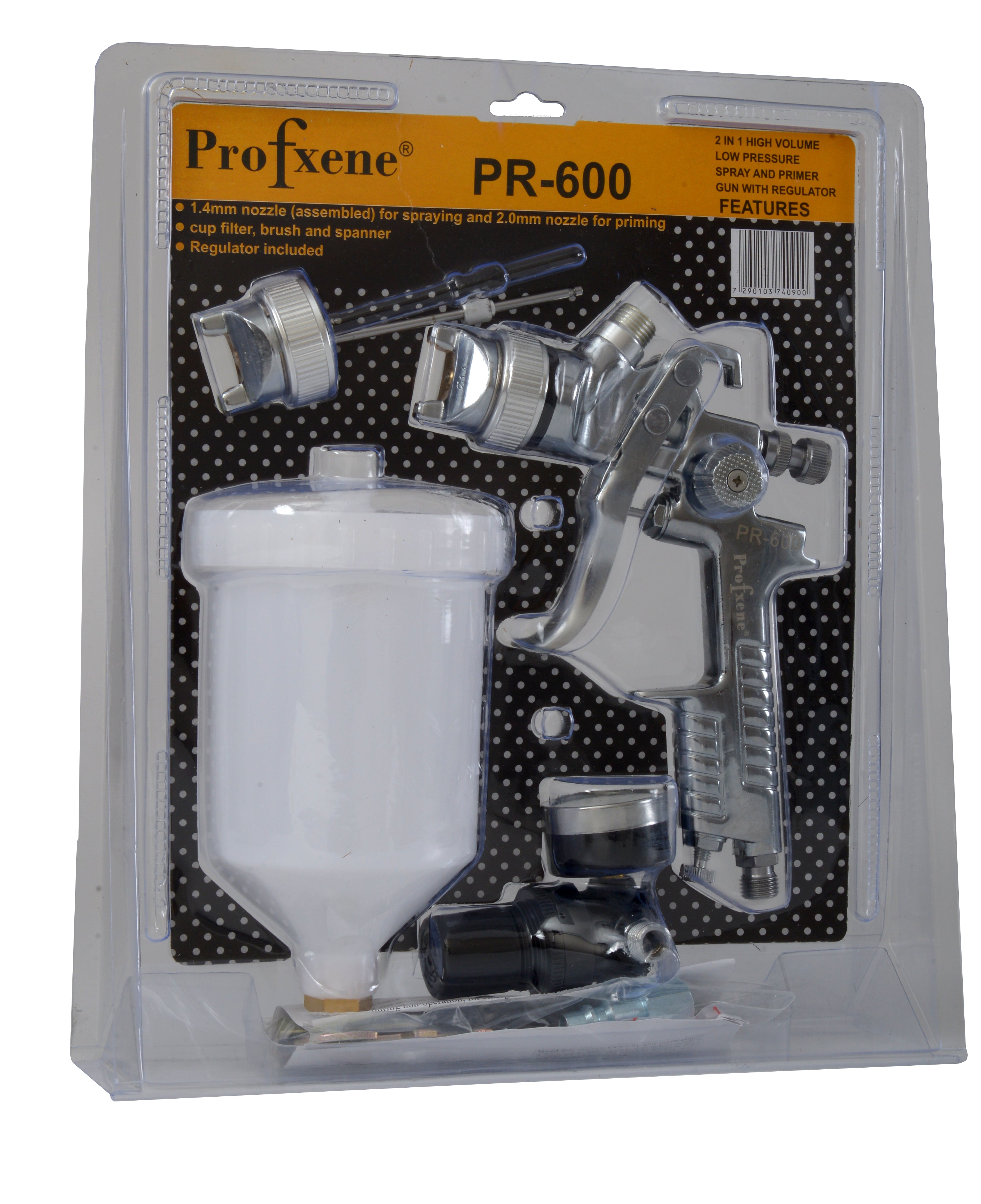 מרסס כוס עליון HVLP עם וסת ודיזה נוספת PR-600