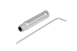 סט כיוונון עבור צירים סמויים מתכווננים 3D1029+3D1030 בוקסה 8 ממ + מפתח אלן 2.5 ממ מגולוון
