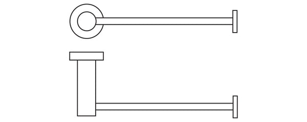 RONDO מחזיק נייר טואלט, עשוי נירוסטה 304, שנהב