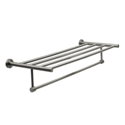 מדף למגבות 2 RONDO 600 ממ (2) ניקל מוברש
