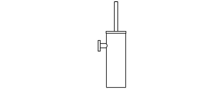 RADIUM מברשת לאסלה תלויה, עשוי נירוסטה 304, כרום ניקל