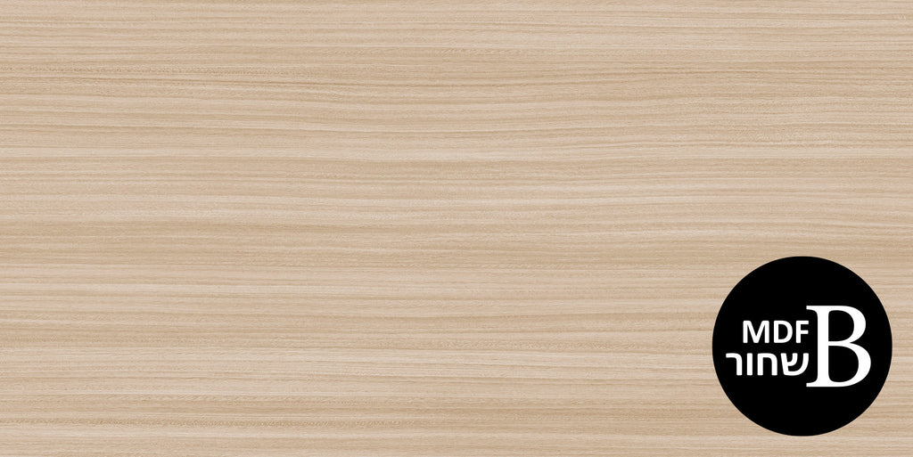 לוח MDF *שחור* מסונכרן עובי 18 ממ (דו צדדי) 1240X2750 ממ אלון סמי שטרייף