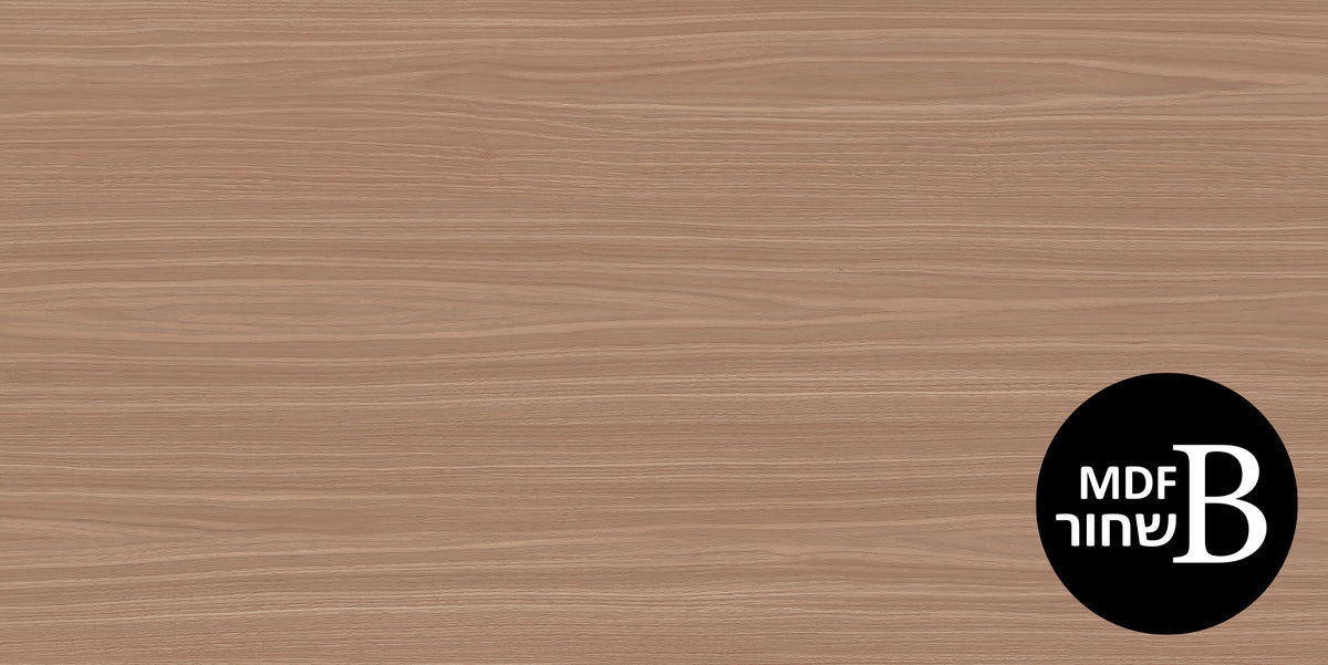 לוח MDF *שחור* מסונכרן עובי 18 ממ (דו צדדי) 1240X2750 ממ אגוז צרפתי