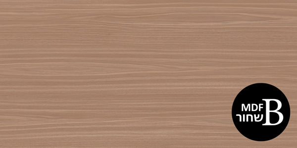 לוח MDF *שחור* מסונכרן עובי 18 ממ (דו צדדי) 1240X2750 ממ אגוז צרפתי