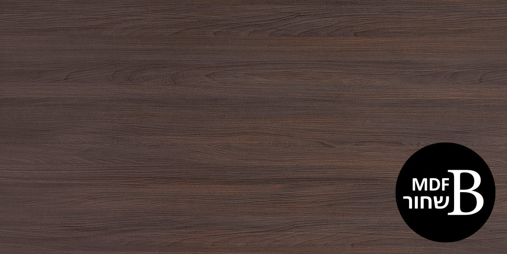 לוח MDF *שחור* מסונכרן עובי 18 ממ (דו צדדי) 1240X2750 ממ אולמו שטרייף DS