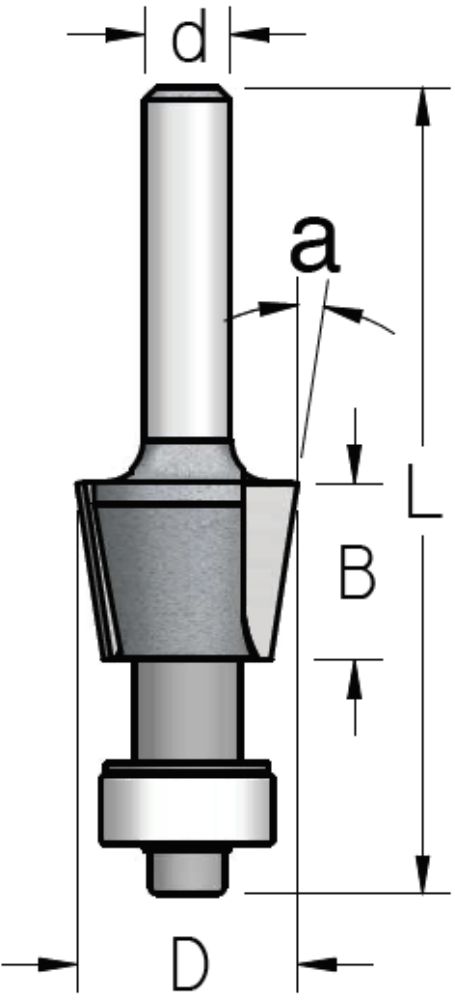 כרסום שיפועי 8 מעלות+מיסב