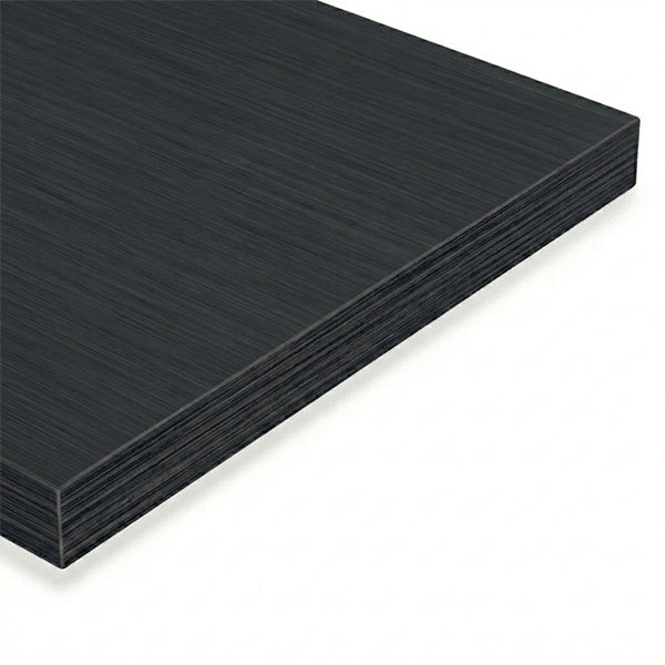 לוח MDF מסונכרן עובי 18 ממ (צד 1) 1240X2750 ממ פלטינום מסונכרן שחור
