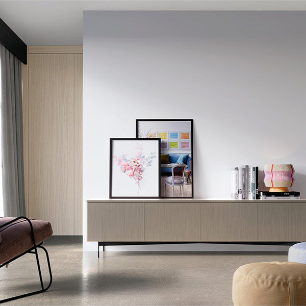 לוח MDF מסונכרן עובי 18 ממ (צד 1) 1240X2750 ממ פלטינום מסונכרן כסוף