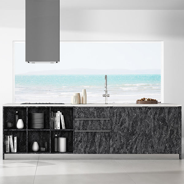 לוח MDF מסונכרן עובי 18 ממ (דו צדדי) 1240X2750 ממ פחם קוורץ DS