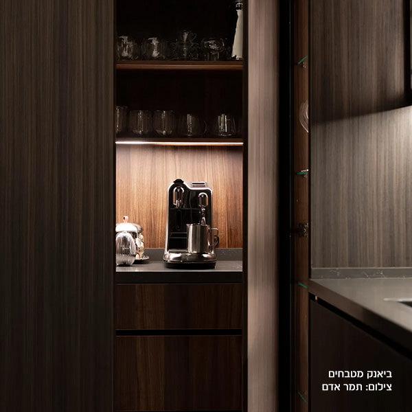 לוח MDF מסונכרן עובי 18 ממ (דו צדדי) 1240X2750 ממ קליפת הפקאן DS