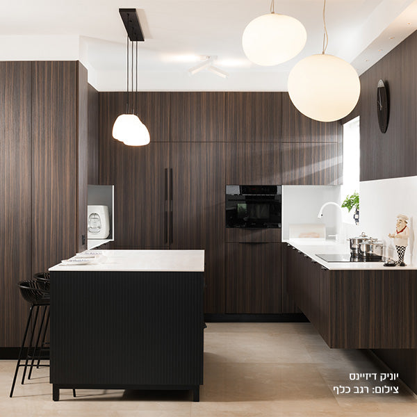 לוח MDF מסונכרן עובי 18 ממ (דו צדדי) 1240X2750 ממ קליפת הפקאן DS