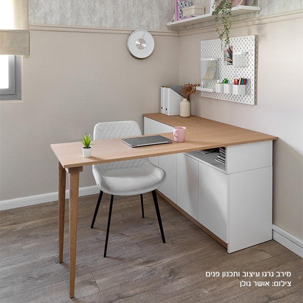לוח MDF מסונכרן עובי 18 ממ (דו צדדי) 1240X2750 ממ אלון צרפתי שטרייף