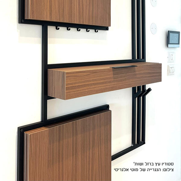 לוח MDF מסונכרן עובי 18 ממ (דו צדדי) 1240X2750 ממ אגוז קנדי